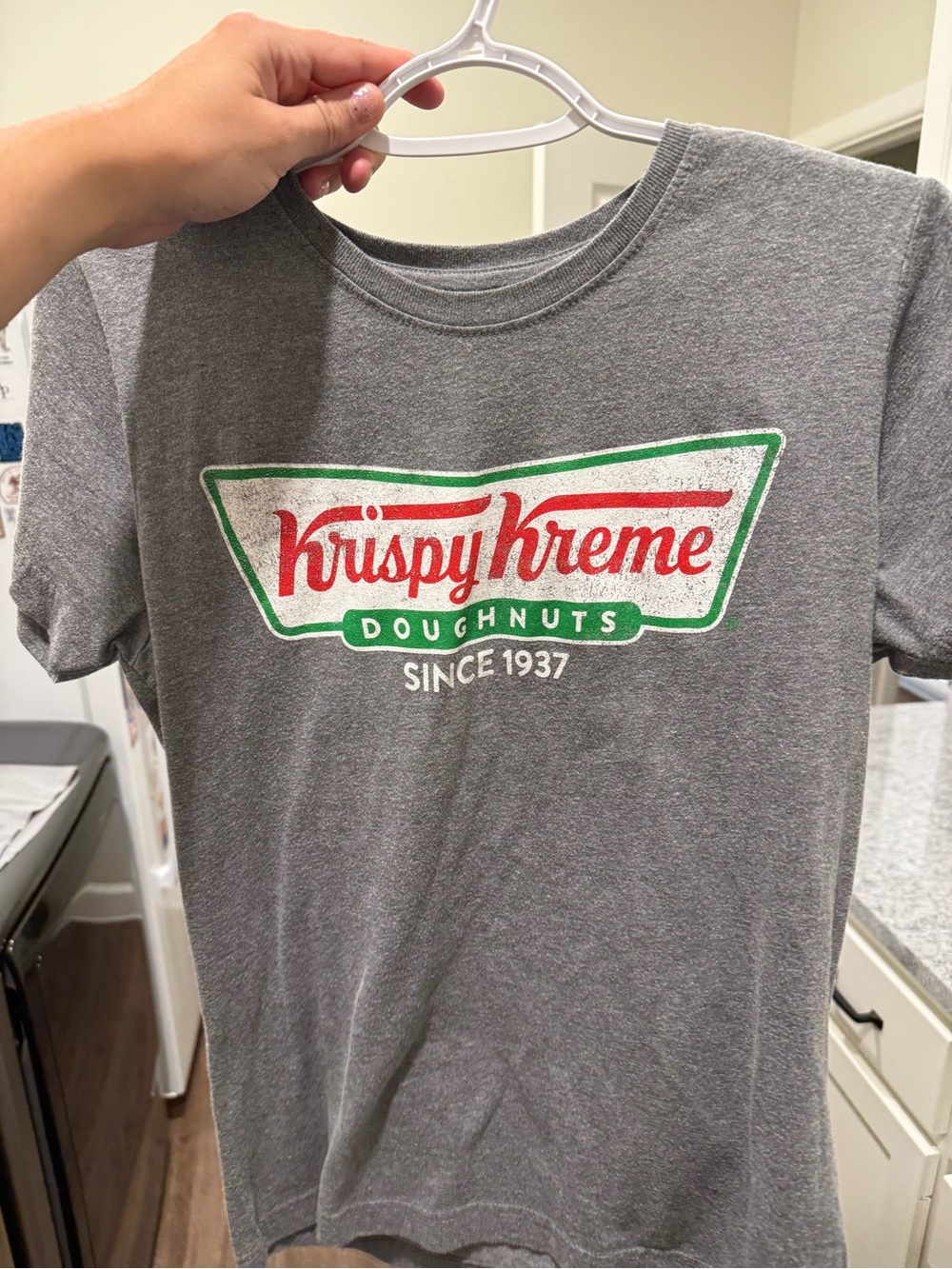 Krispy Kreme Gray Logo Tee - Short Sleeve